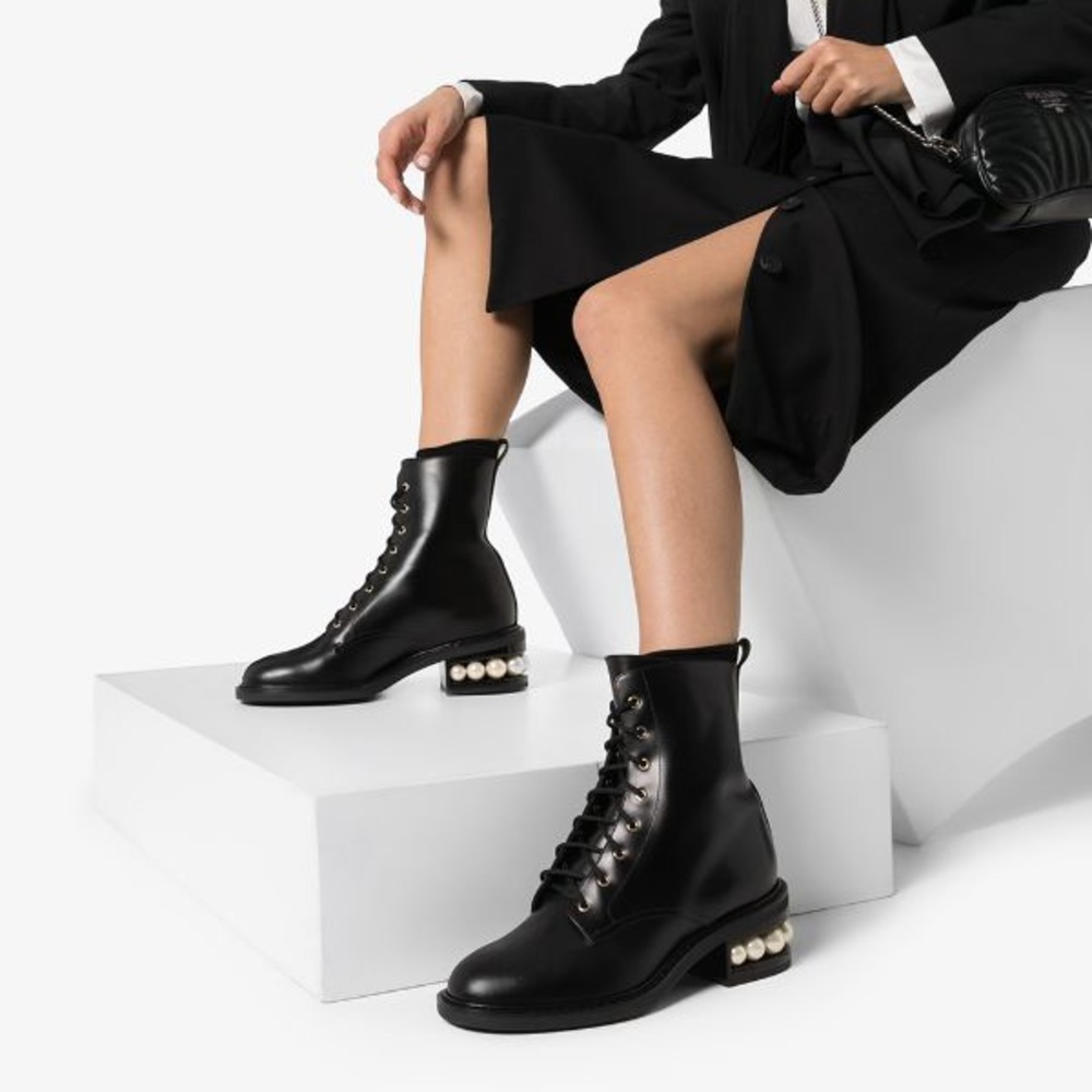 Nicholas Kirkwood Casati Pearl Combat Boots